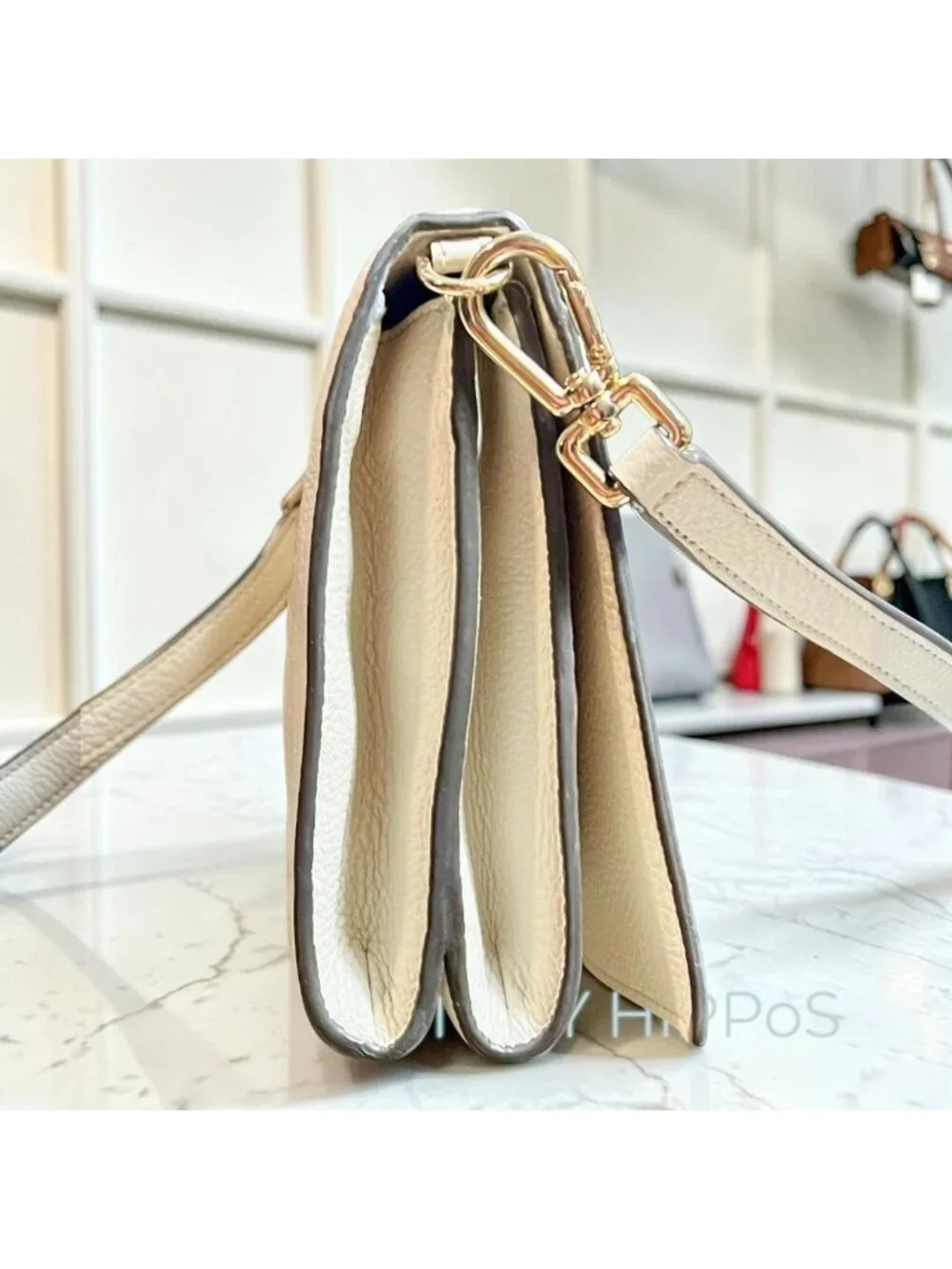 TORY BURCH WHITE LEATHER BOMBE SHOULDER BAG/CROSSBODY